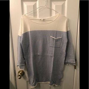 Blue striped Light Weight Gap Sweater